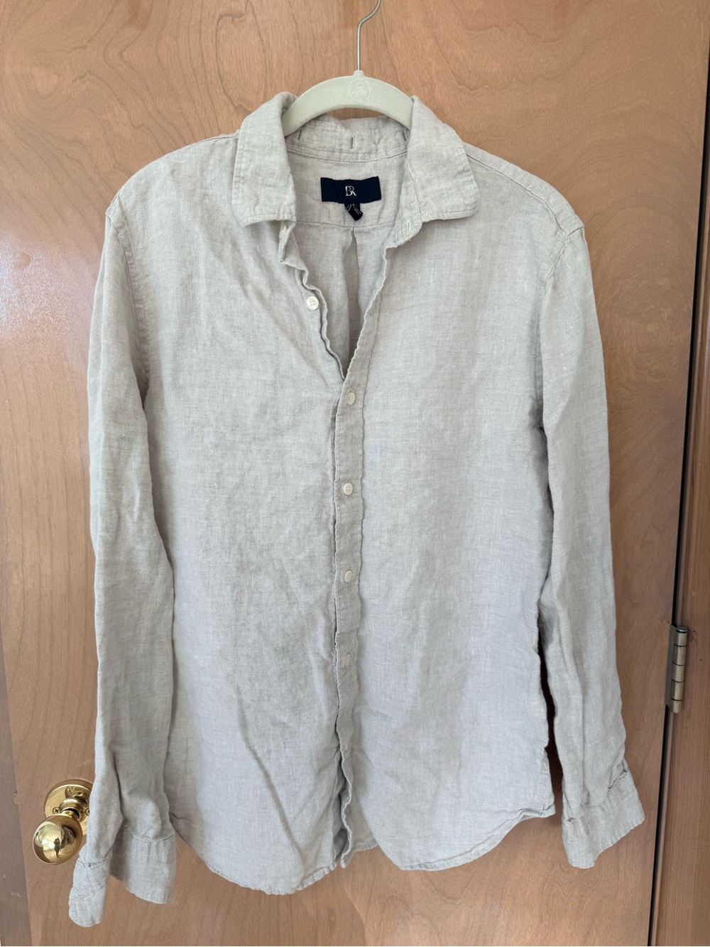 Men’s Linen Button-Up Shirt